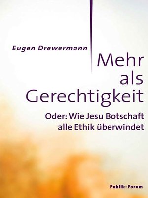 cover image of Mehr als Gerechtigkeit